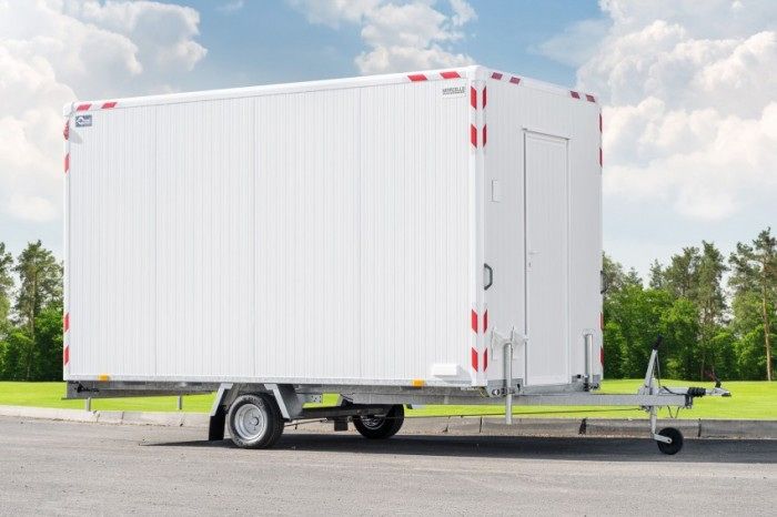 BLYSS Bauwagen Marcello Basic, geschlossener Aufbau auf Einachser