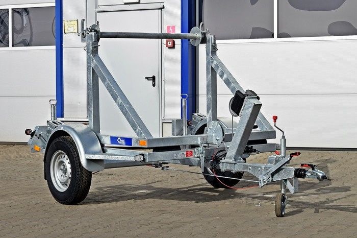 BLYSS Kabeltrommeltransporter light als Einachser mit Stützrad