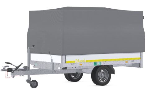 Einachs-Hochlader EDUARD 256x150x30cm – mit Standardplane