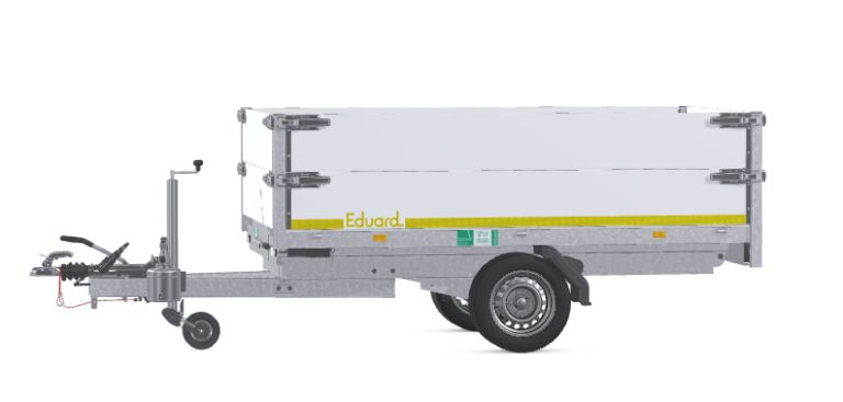 Rückwärtskipper Aluminium 2,6X1,5 1,35t – mit Aufsatzwänden