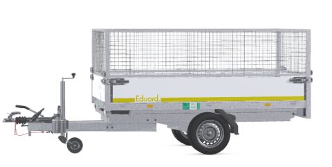 Rückwärtskipper Aluminium 2,6X1,5 1,35t – mit Laubgitter