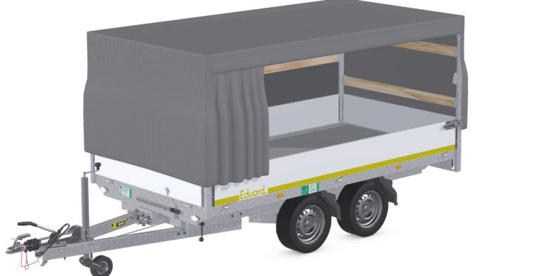 Eduard Tandem Rückwärtskipper E-Pumpe 2000kg 3,1x1,6 – mit Schiebeplane