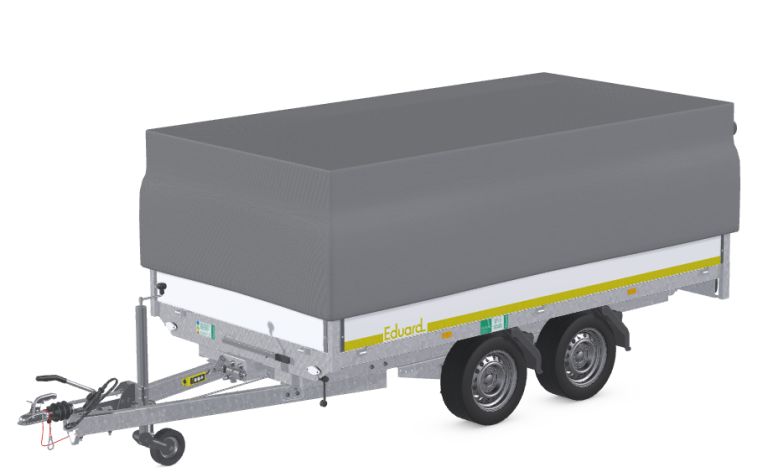 Eduard Tandem Rückwärtskipper E-Pumpe 2000kg 3,1x1,6 – mit Standardplane